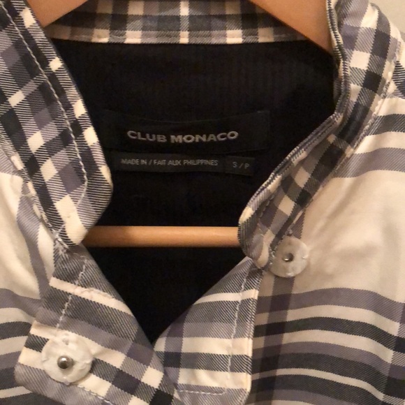 Club Monaco rain coat (white, dark blue and light blue) - Picture 2 of 4
